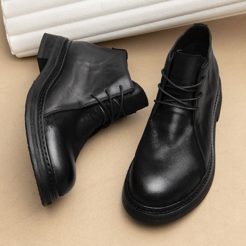 Vintage Fashion For Mens - Sepatu Bot Kulit Asli Pria Vintage