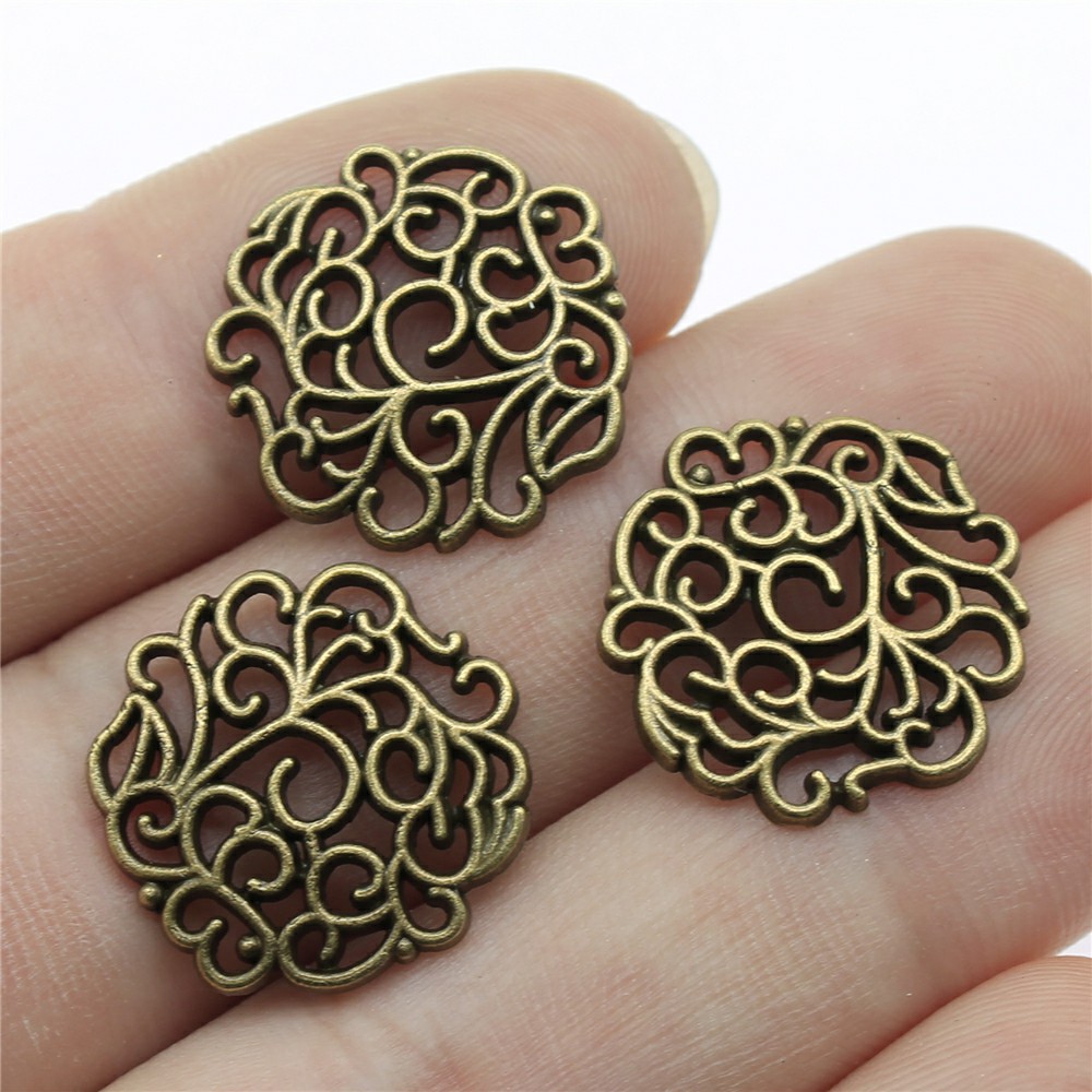 Vintage Fashion Words - 10 Buah 18X18Mm 2 Warna Warna