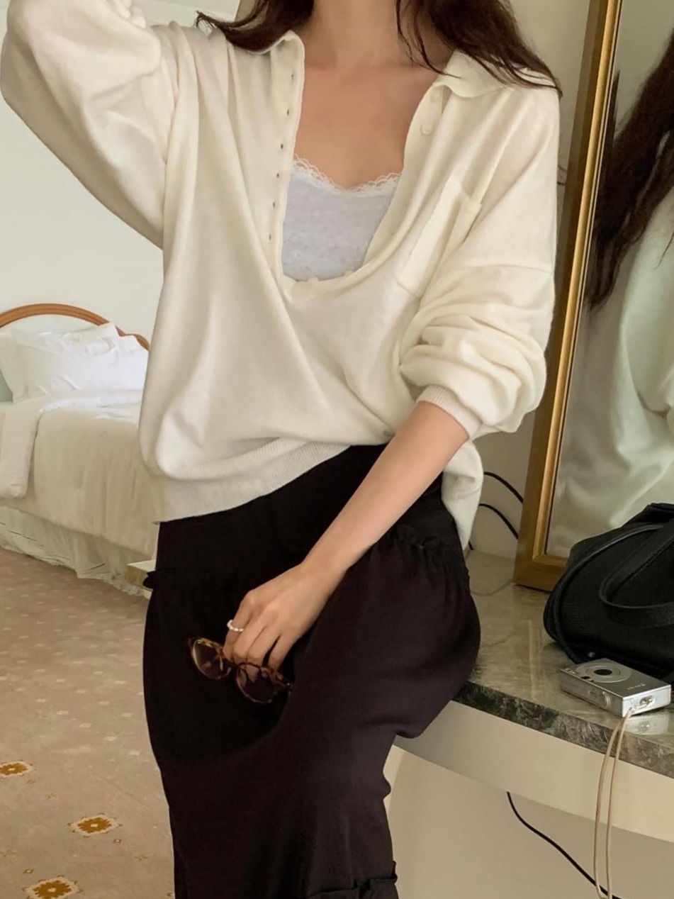Vintage Fashion Wear - Atasan Rajut Wanita Lengan Panjang Gaya