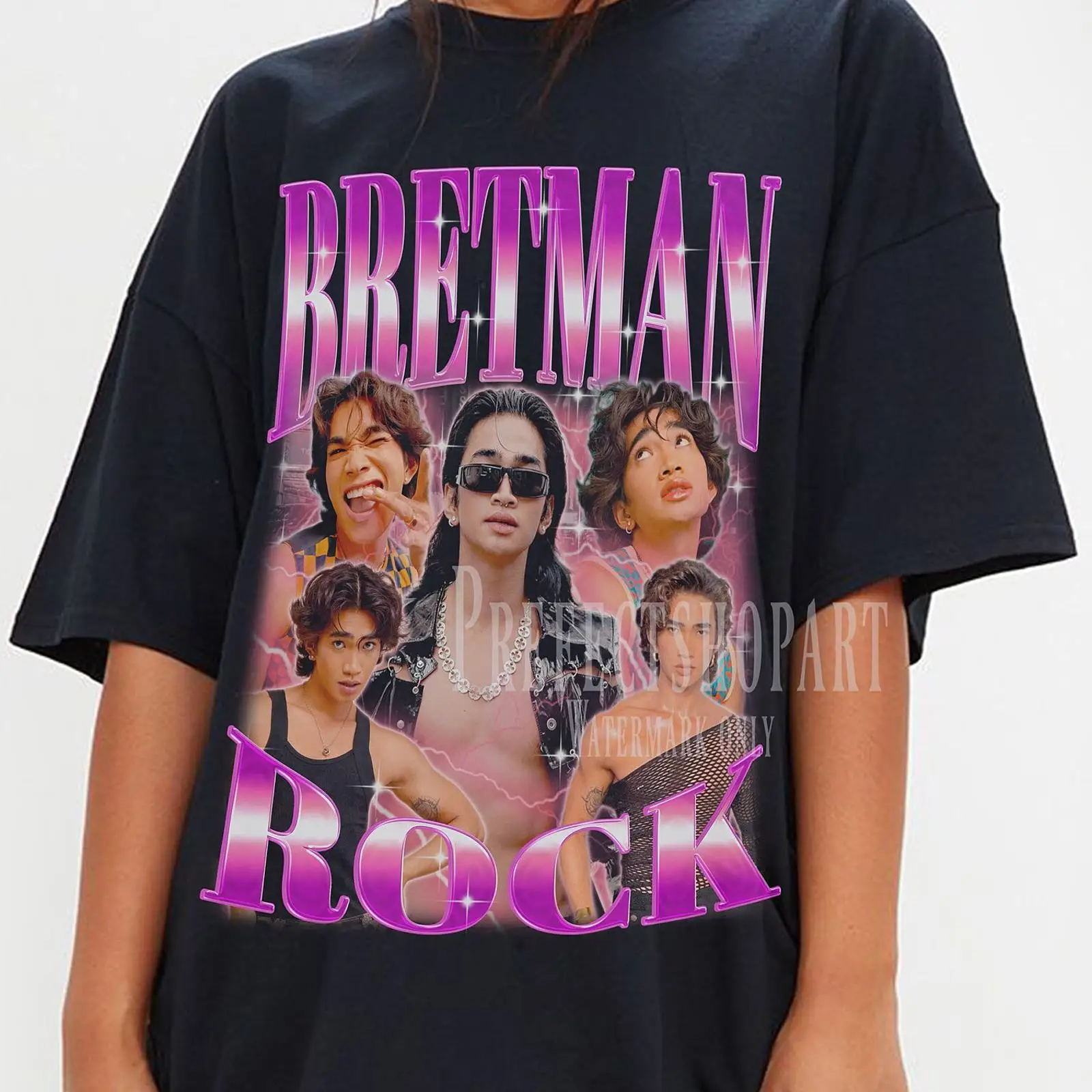 Vintage Fashion Influencer - Kaos Retro Bretman Rock Vintage Influencer