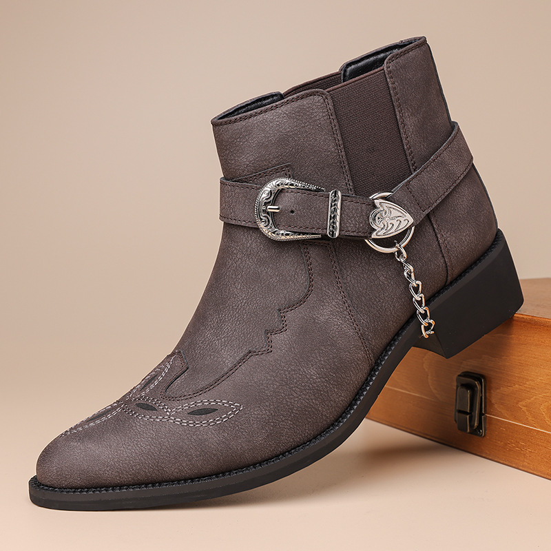 Vintage Fashion For Mens - Sepatu Bot Koboi Vintage Pria Retro