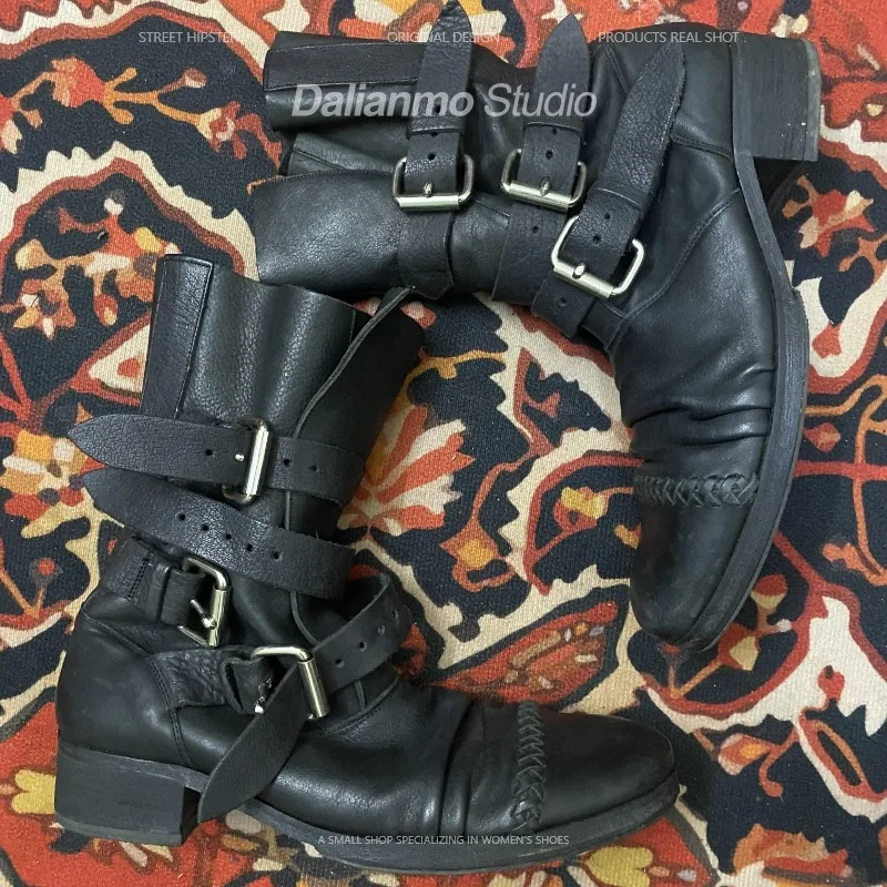 Sepatu Bot Kulit Asli Pria Mod - Vintage Fashion For Mens ulasan dan harga