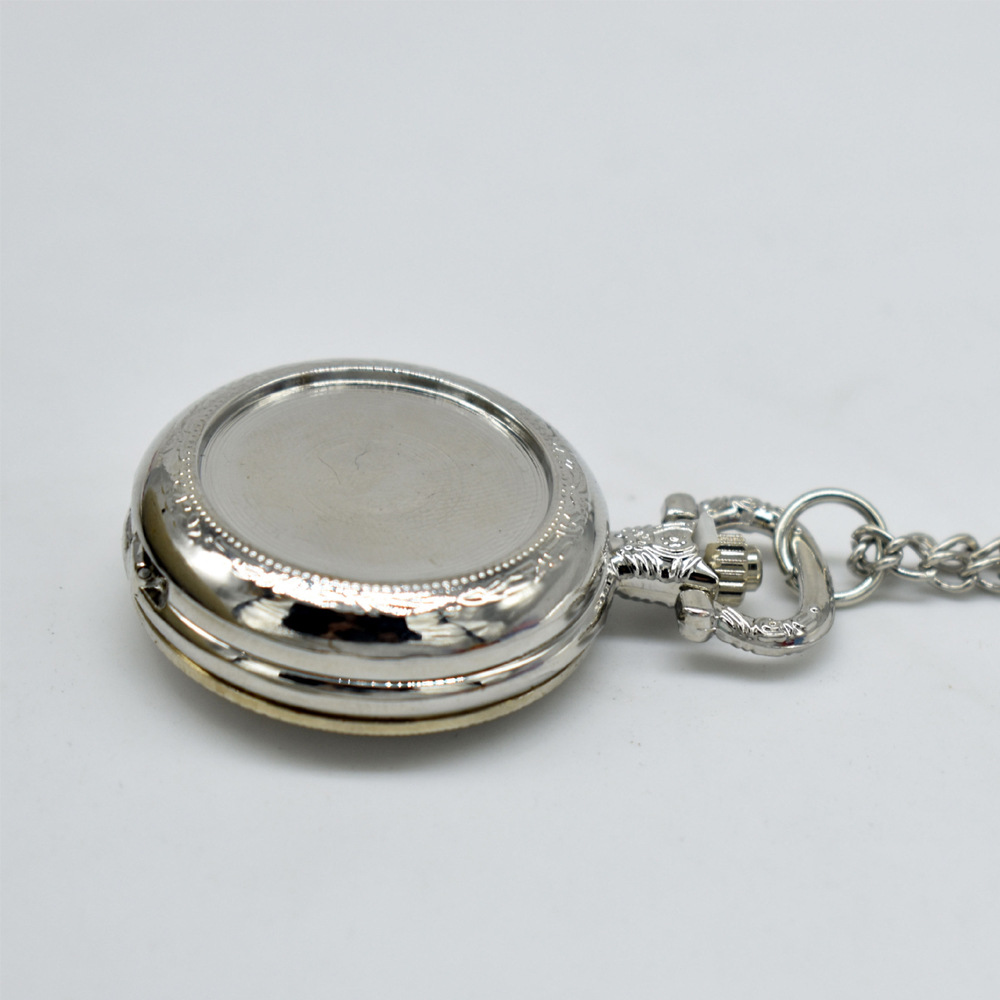 Kalung Liontin Jam Saku Logam  - Vintage Fashion Words ulasan dan harga