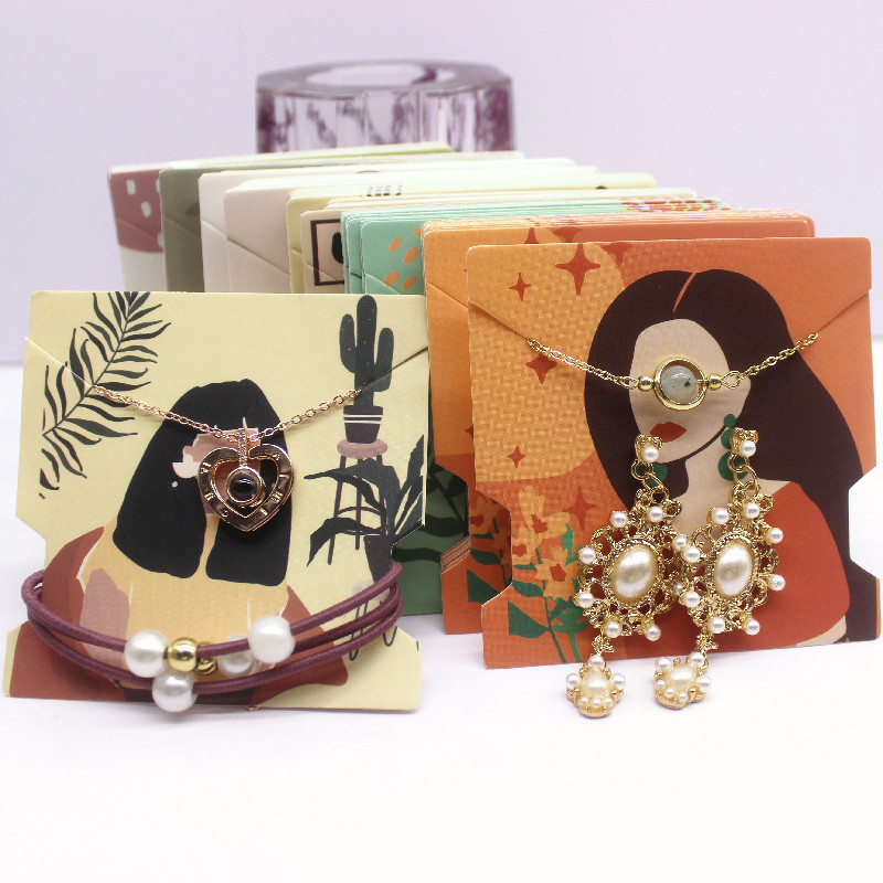 50 buah 7.4x7.4cm putih kertas - Vintage Fashion Illustrations ulasan dan harga