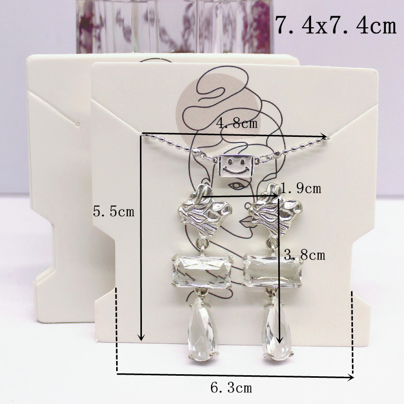 50 buah 7.4x7.4cm putih kertas - Vintage Fashion Illustrations ulasan dan harga