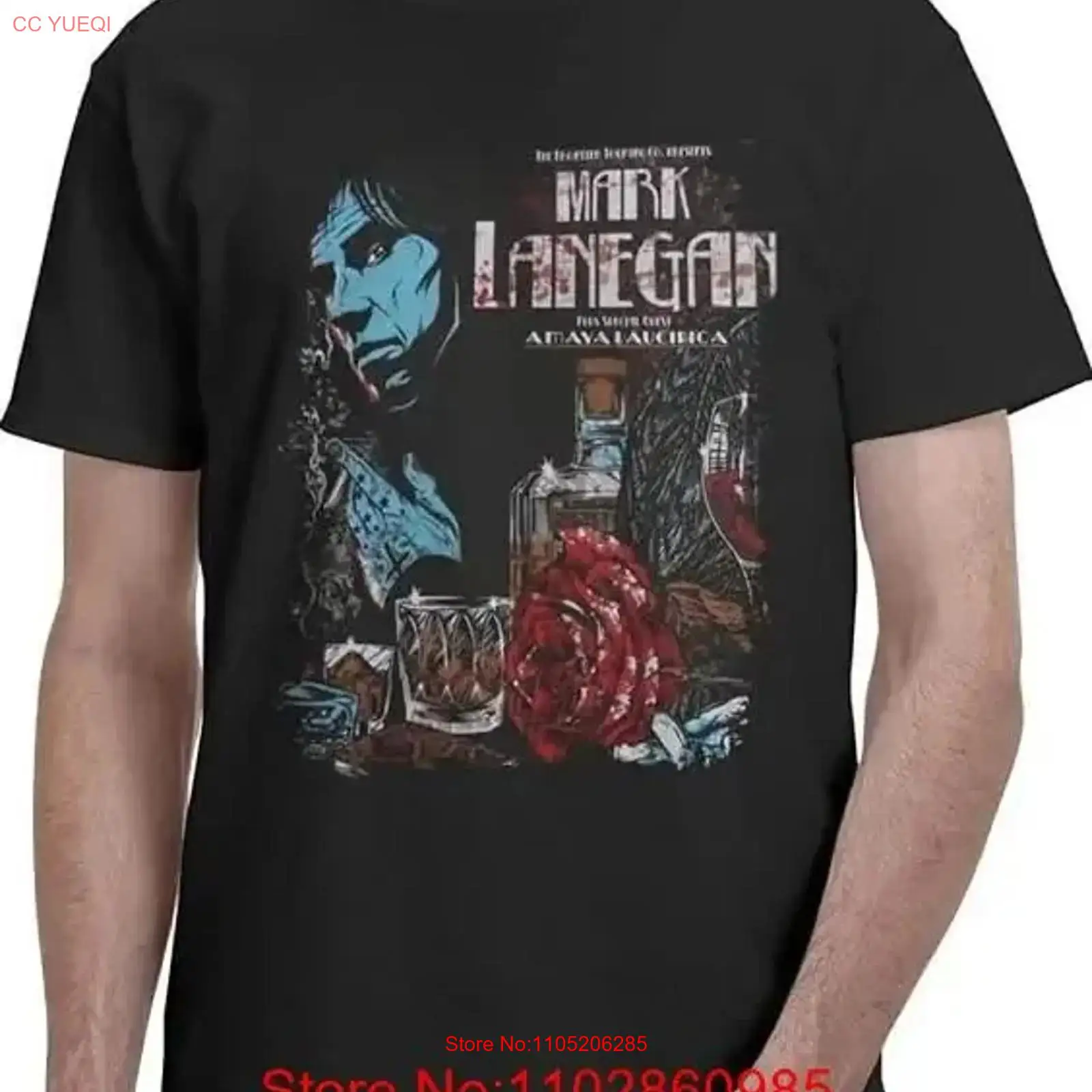 Kaos Mark Lanegan Katun Tebal  - Vintage Fashion Wear ulasan dan harga
