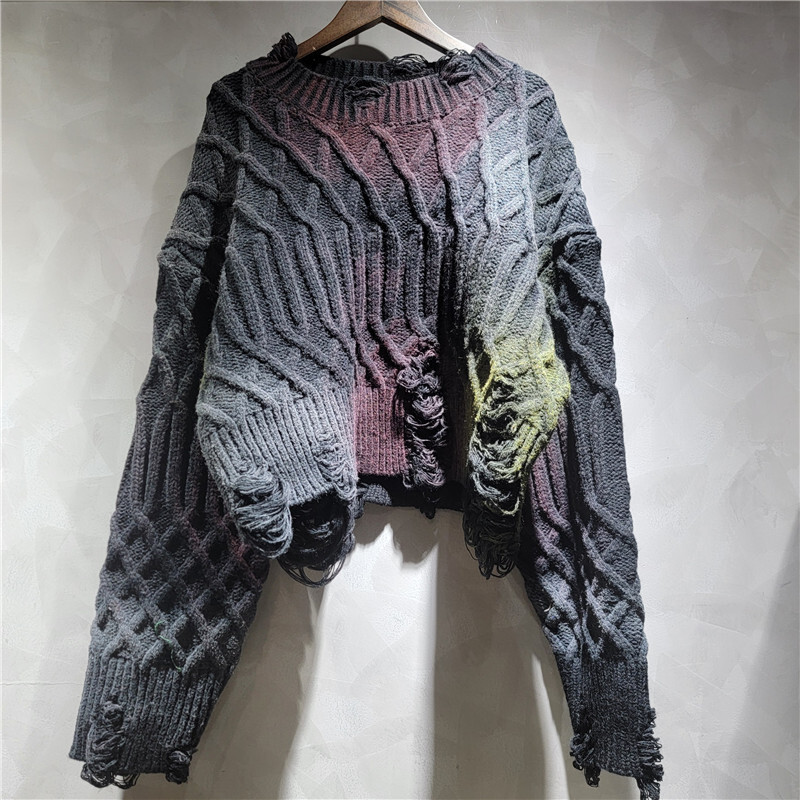 WTHT Sweater Rajut Longgar Wan - Vintage Fashion Influencer ulasan dan harga