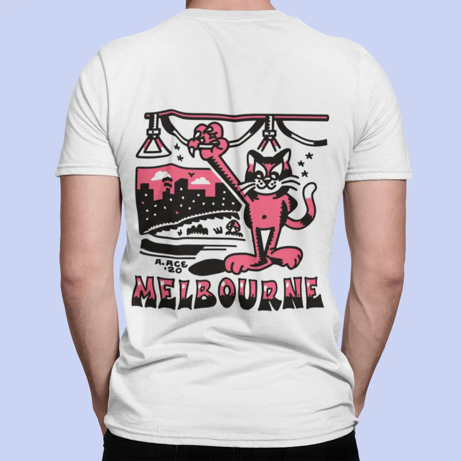 Kaos Melbourne Tram Psychedeli - Vintage Fashion Melbourne ulasan dan harga