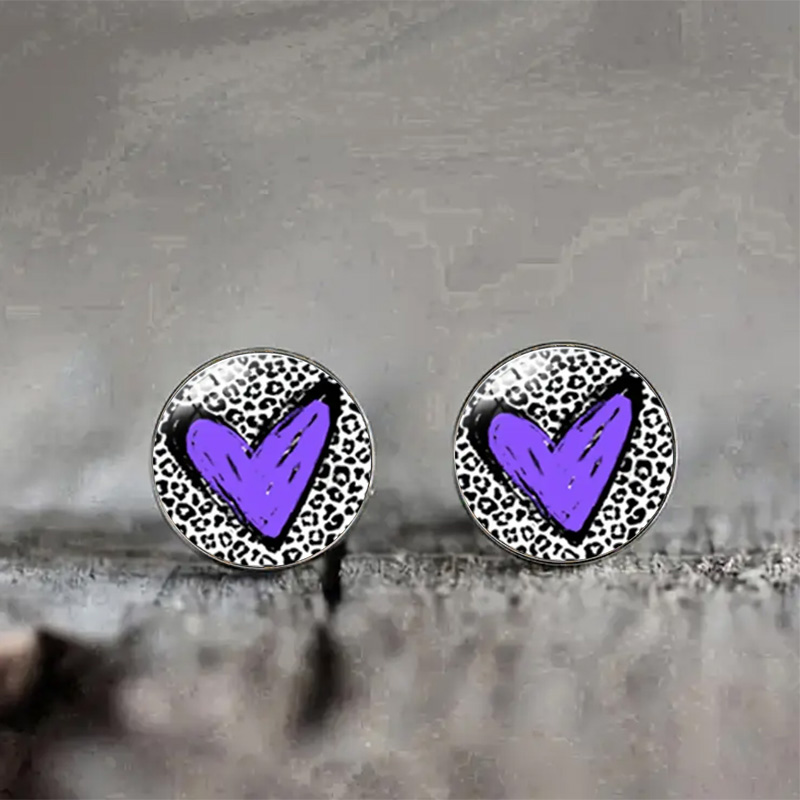 Anting Kaca Motif Macan Tutul  - Vintage Fashion Illustrations ulasan dan harga