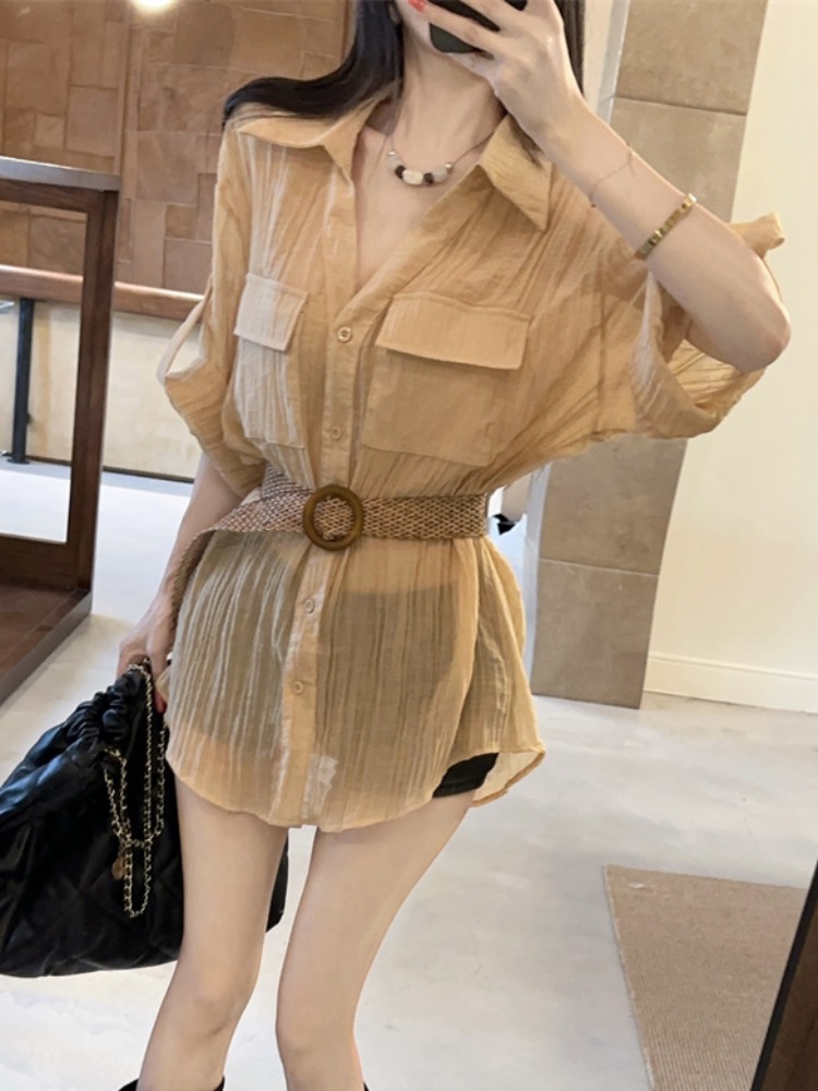 Kemeja Wanita Musim Panas Gaya - Vintage Fashion Old Money ulasan dan harga