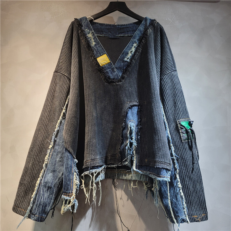 WTHT Fashion Sweater Vintage D - Vintage Fashion Influencer ulasan dan harga