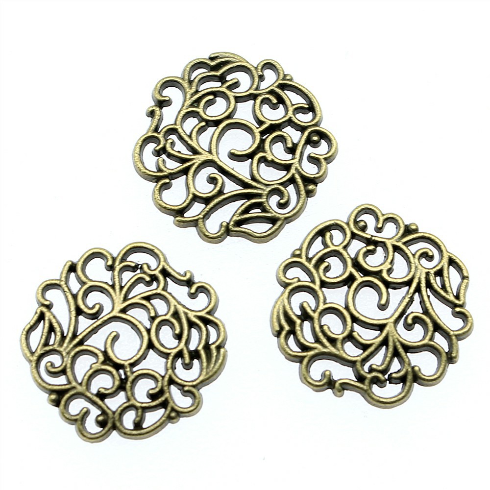 10 Buah 18X18Mm 2 Warna Warna  - Vintage Fashion Words ulasan dan harga