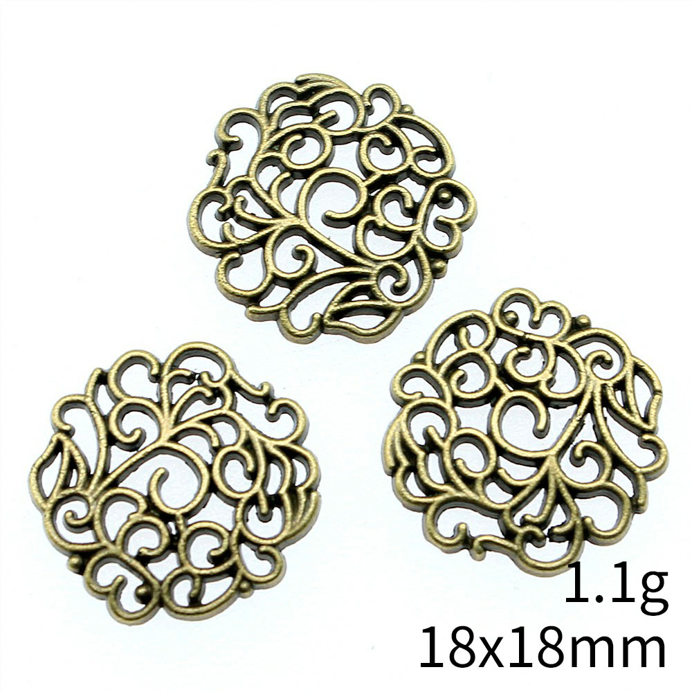 10 Buah 18X18Mm 2 Warna Warna  - Vintage Fashion Words ulasan dan harga
