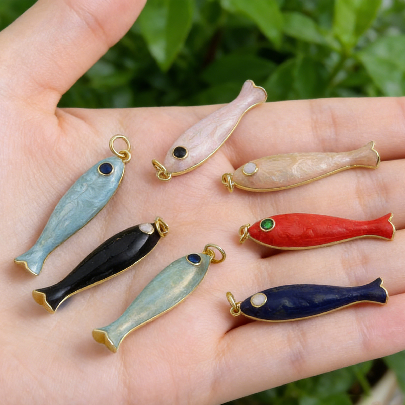 1 Buah Liontin Ikan Kecil Panj - Vintage Fashion Words ulasan dan harga