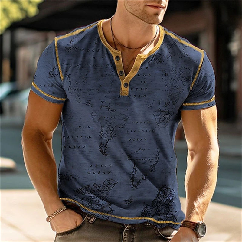 Kaos Henry Pria Lucu dengan Ce - Vintage Fashion For Mens ulasan dan harga