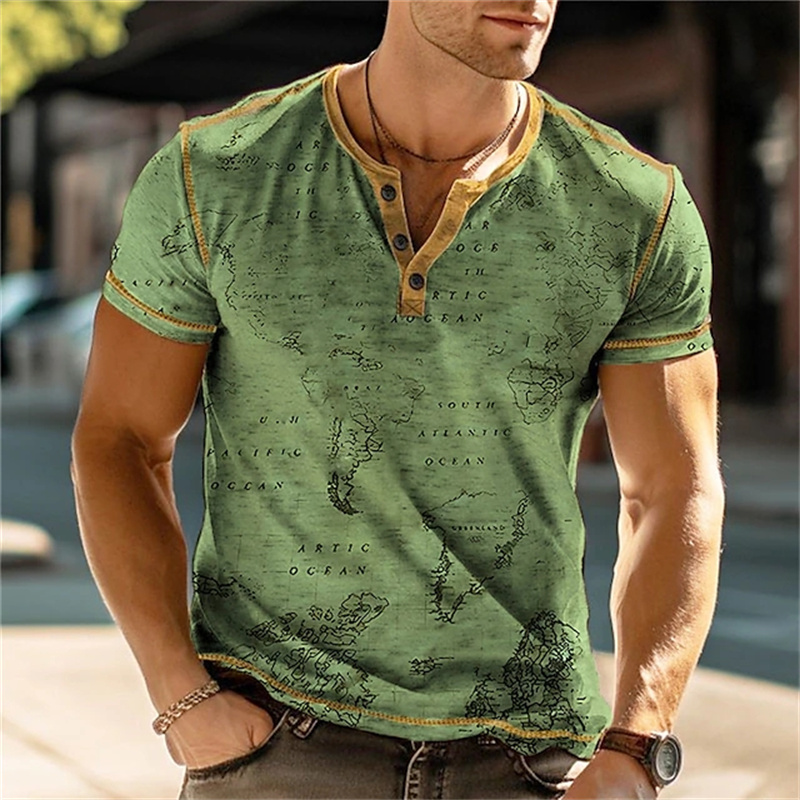 Kaos Henry Pria Lucu dengan Ce - Vintage Fashion For Mens ulasan dan harga