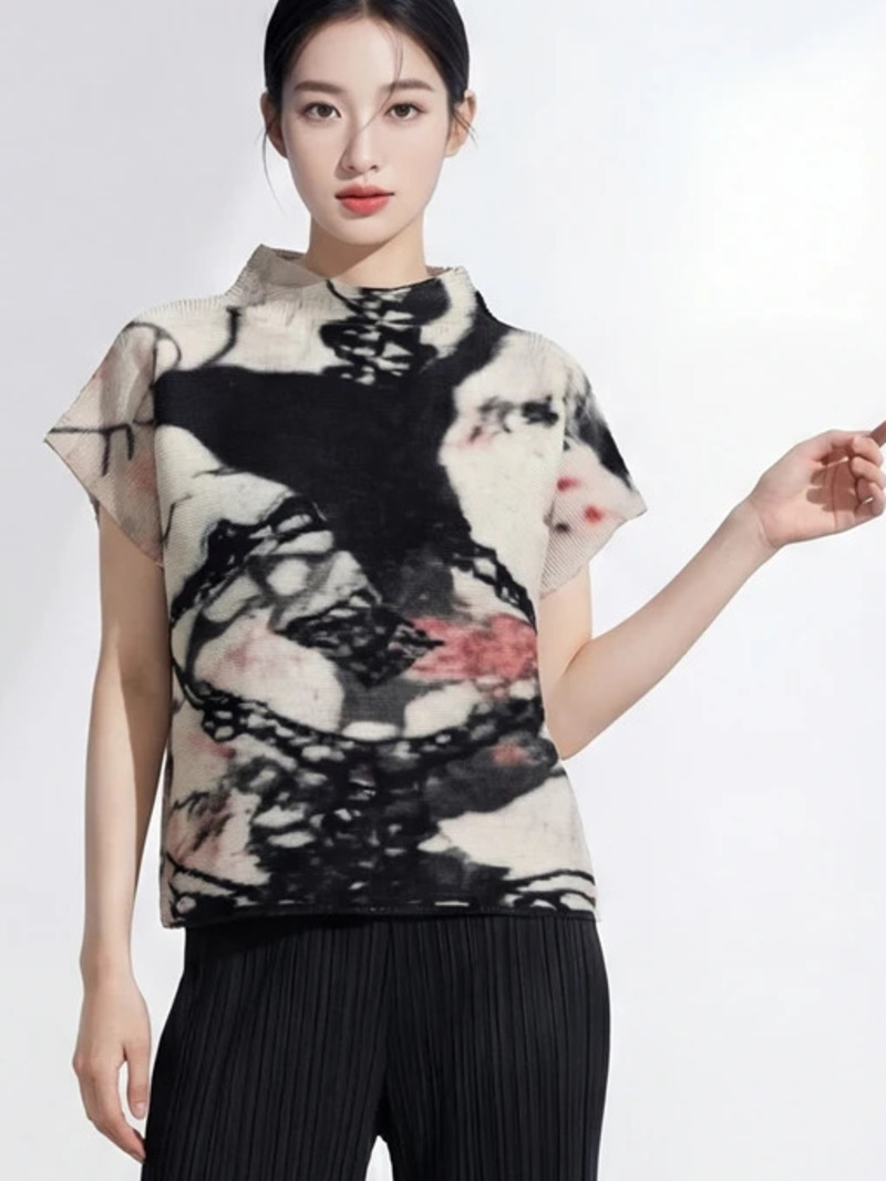 Kaus Modis Wanita Lengan Pende - Vintage Fashion Build ulasan dan harga